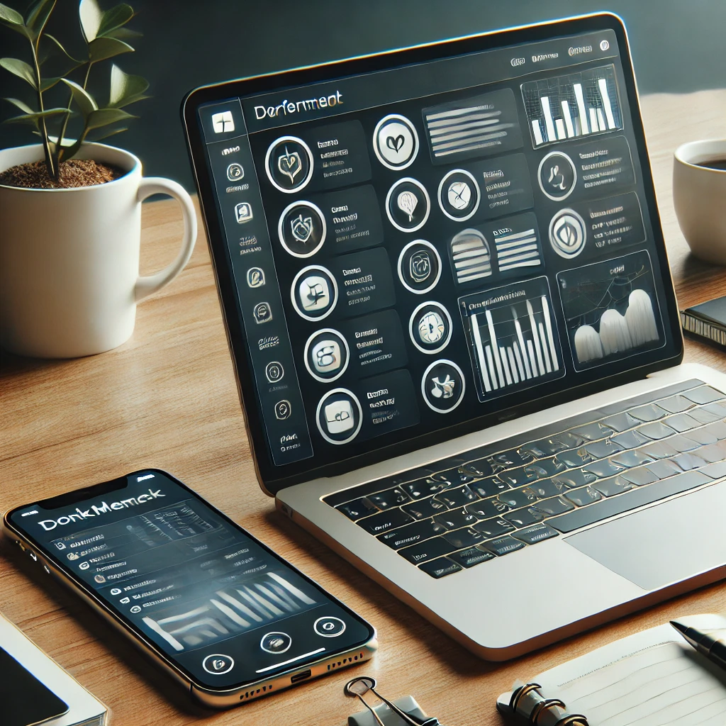 Digital workspace with task management apps
