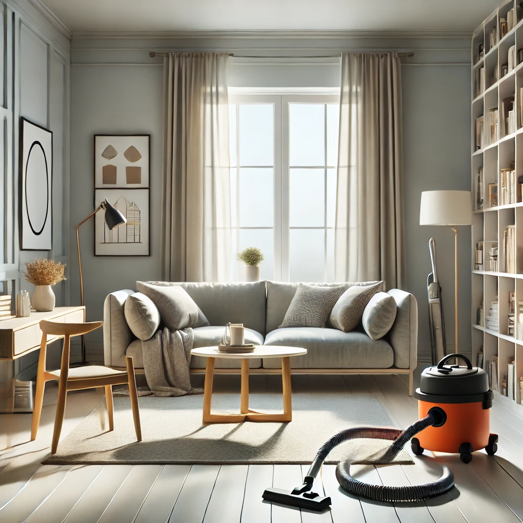 A clean and tidy living room