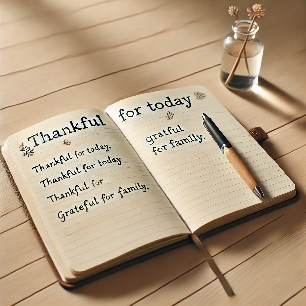 Gratitude Journal on Desk